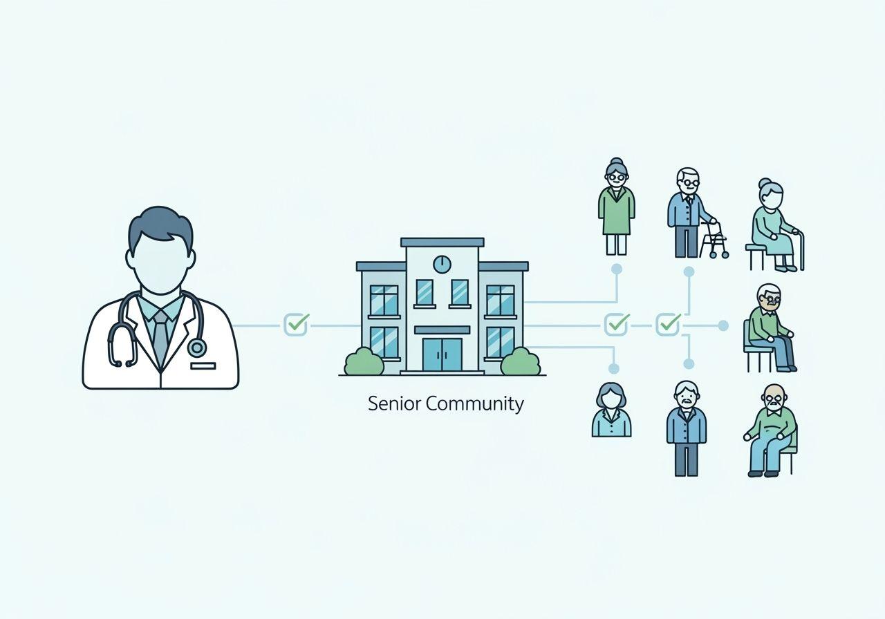 Coordinated on-site scheduling and physician coverage